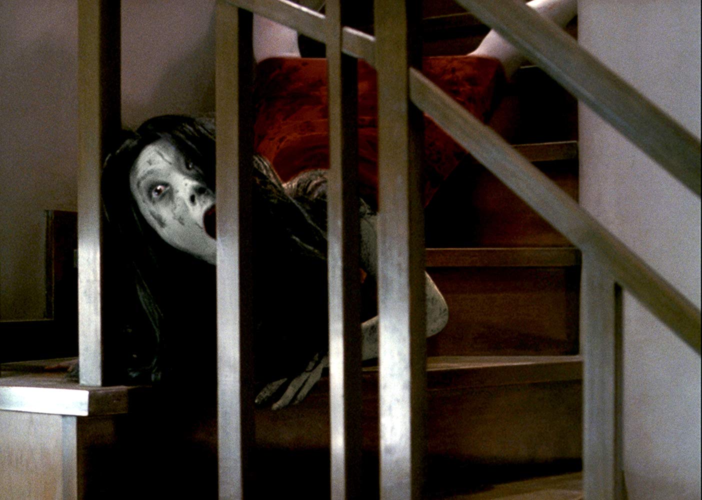 The ghost woman Kayako (Takako Fuji) in The Grudge (2004)