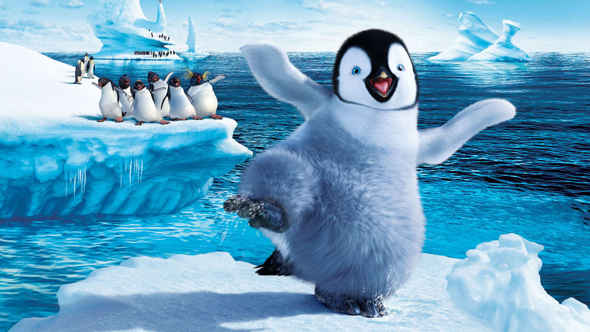 Mumble the tap-dancing penguin (voiced by Elijah Wood) in Happy Feet (2006)