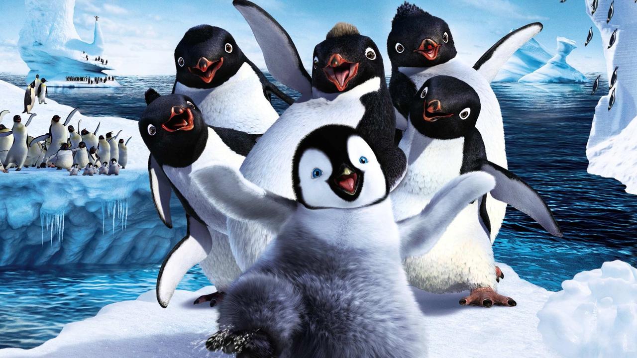 Dancing penguins in Happy Feet Two (2011)