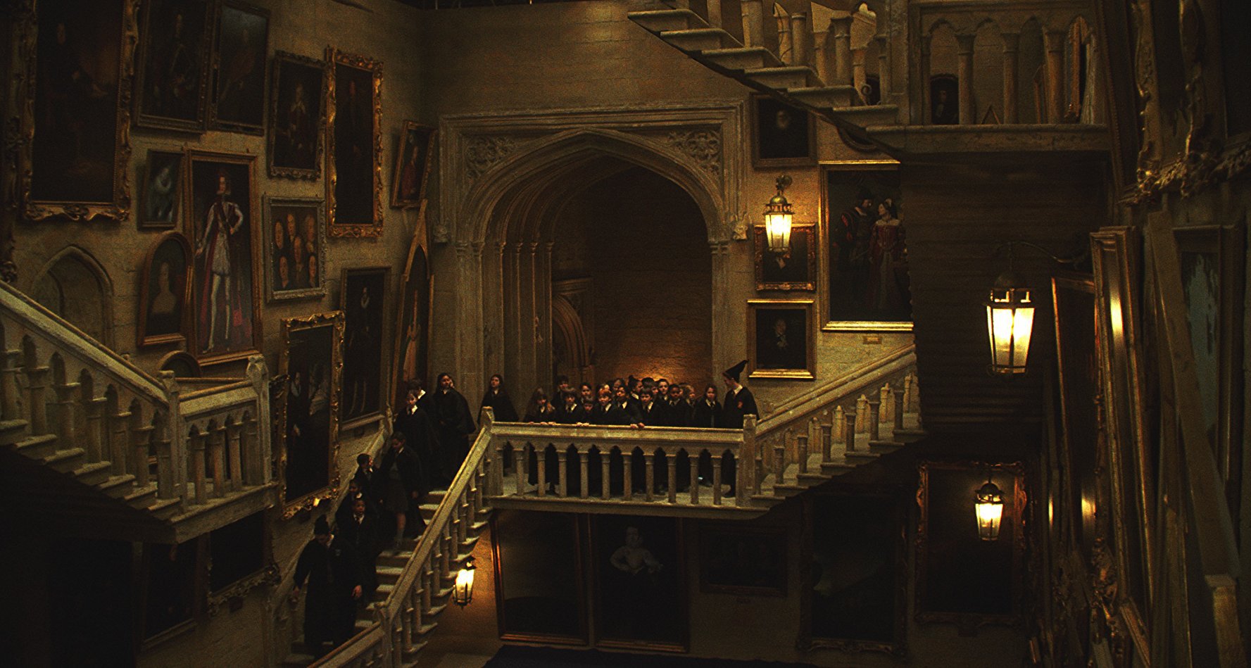 The interior of Hogwarts in Harry Potter and the Sorcerer's Stone (2001)