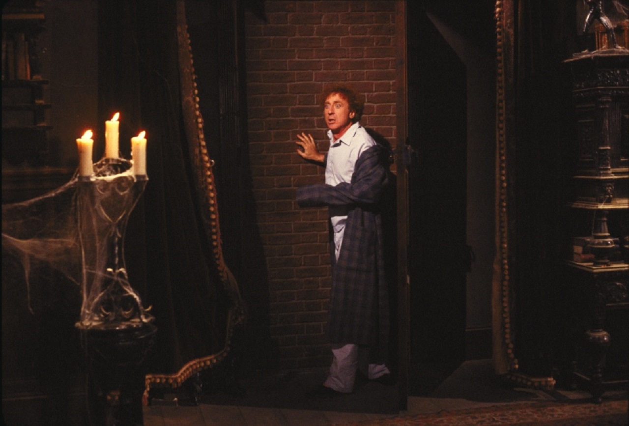 Gene Wilder in a haunted house in Haunted Honeymoon (1986)