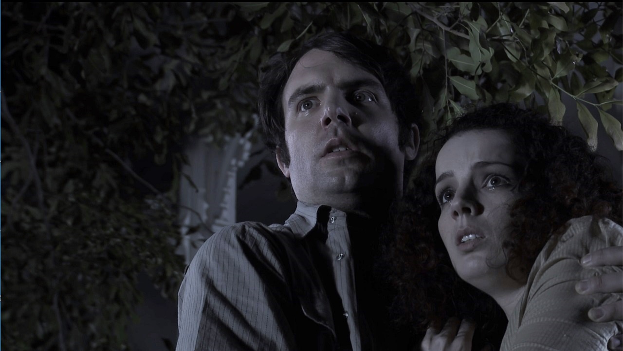 Michael Holmes and Lira Kellerman in The Haunting of Winchester House (2009)