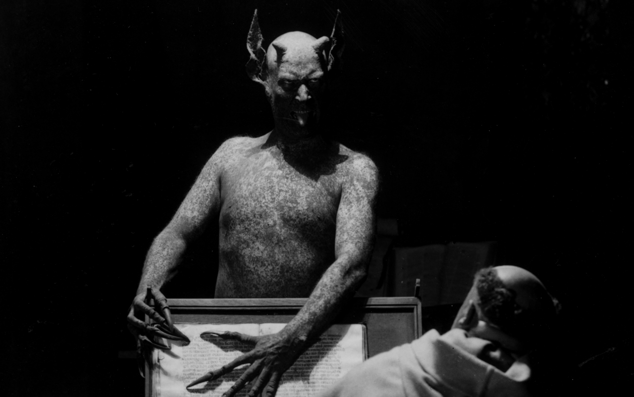 The Devil appears in Haxan (1922)