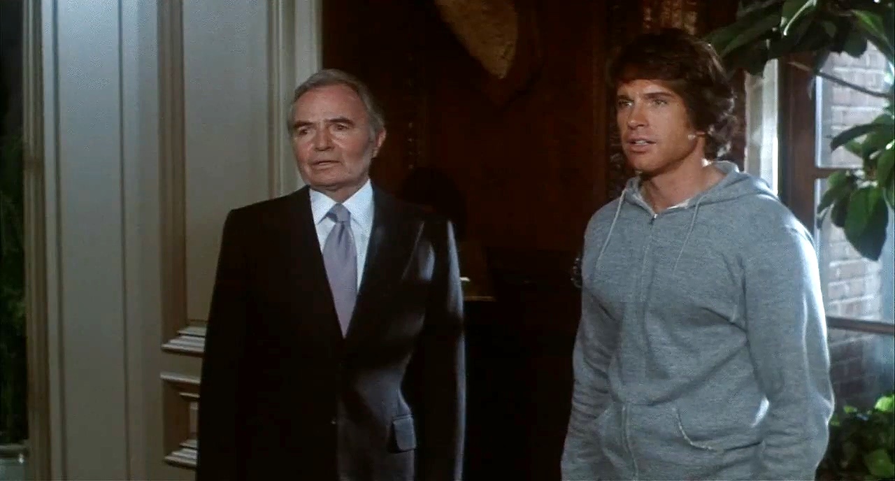 Joe Pendleton (Warren Beatty) and Mr Jordan (James Mason) in Heaven Can Wait (1978)