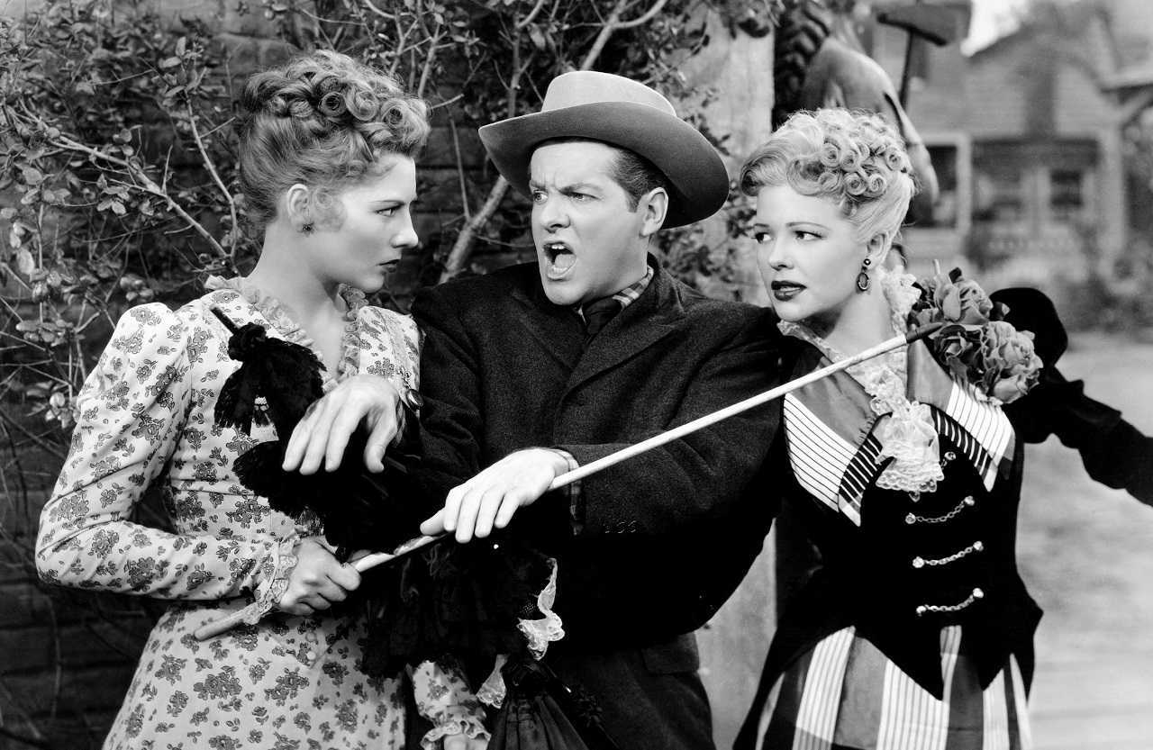 Marjorie Reynolds, Robert Cummings and Jorja Curtright in Heaven Only Knows (1947)