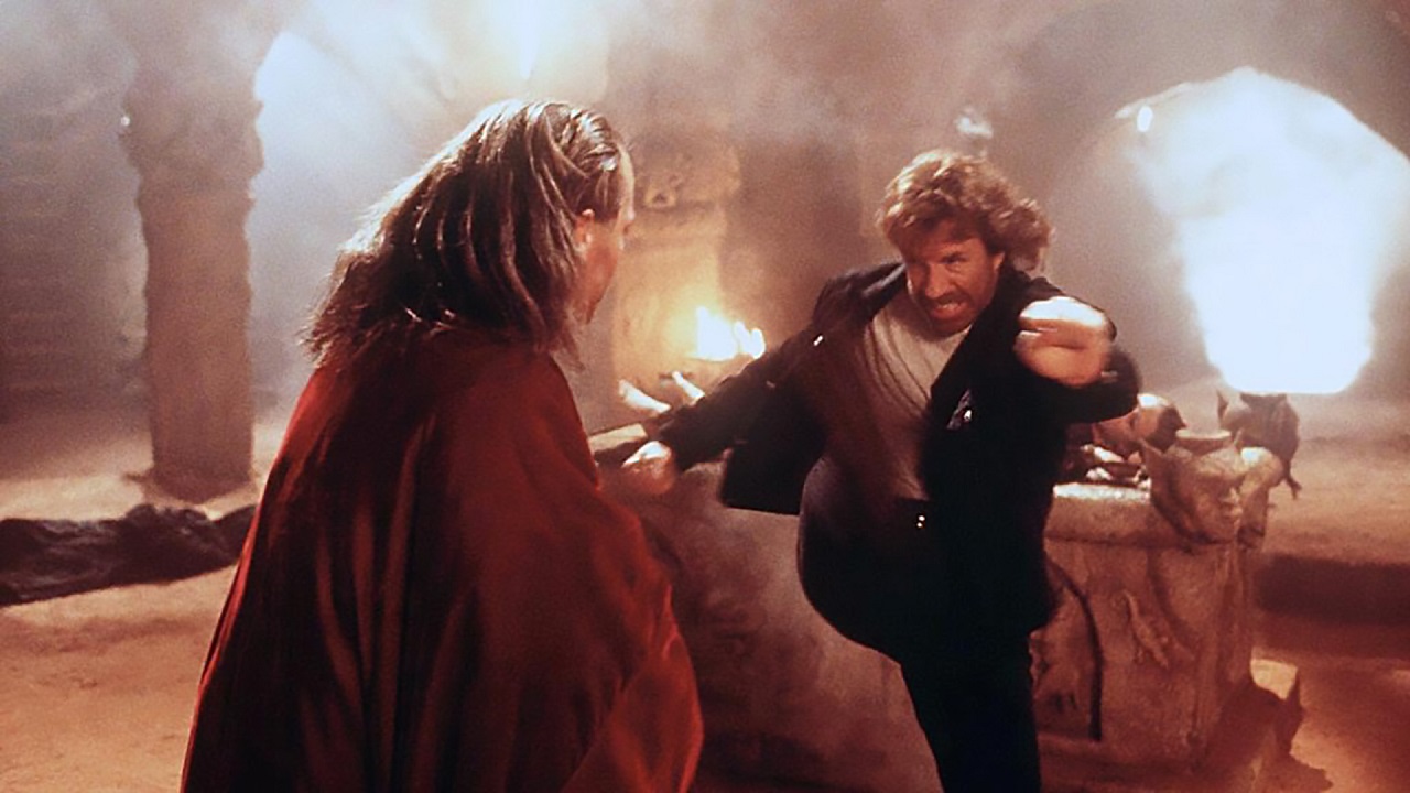 Chuck Norris kicks some Anti-Chris ass in HellBound (1993)