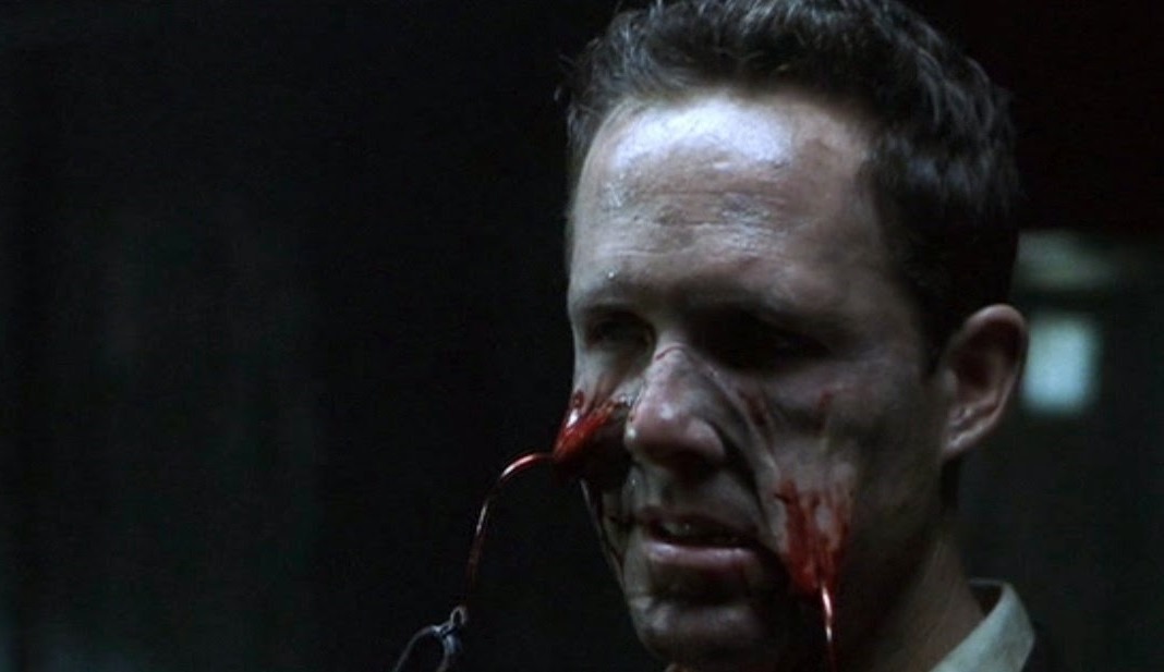 Dean Winters torn apart by Cenobites in Hellraiser: Hellseeker (2002)