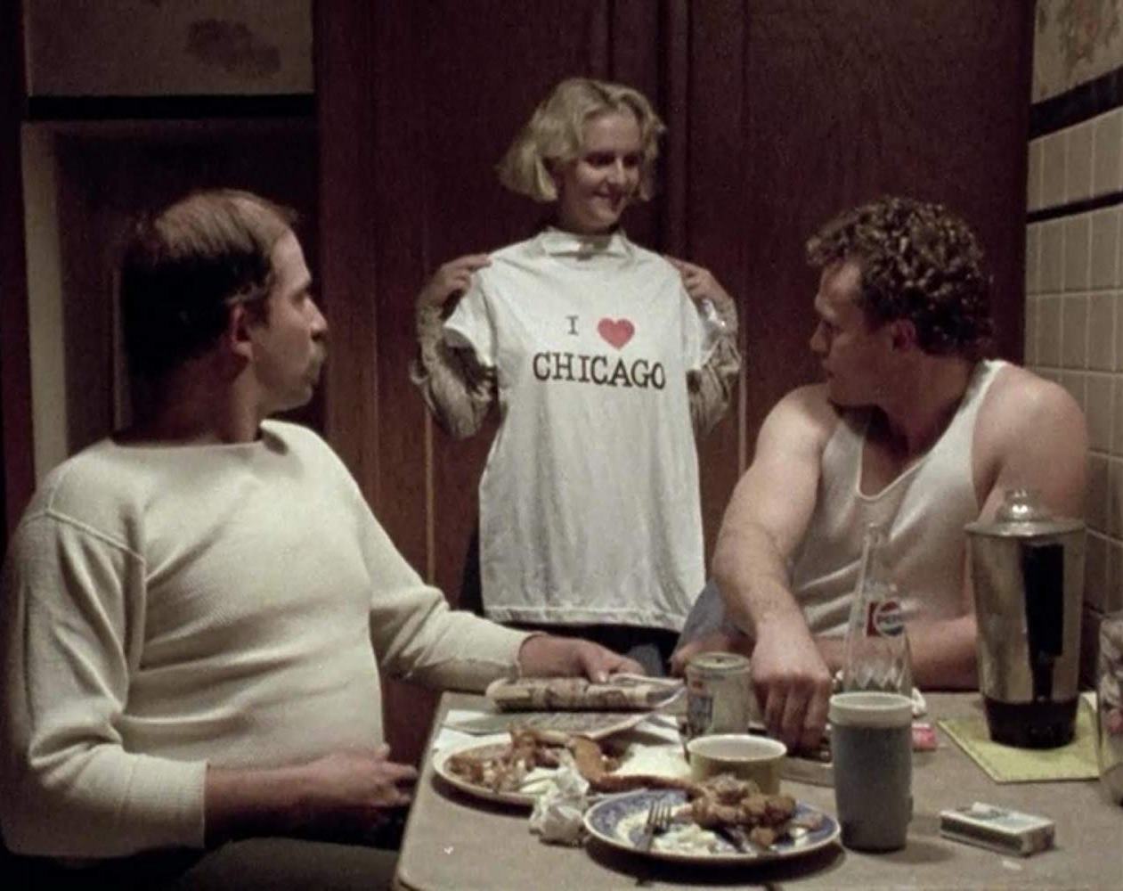 (l to r) Otis (Tom Towles), Becky (Tracy Arnold) and Henry (Michael Rooker) in Henry: Portrait of a Serial Killer (1986)