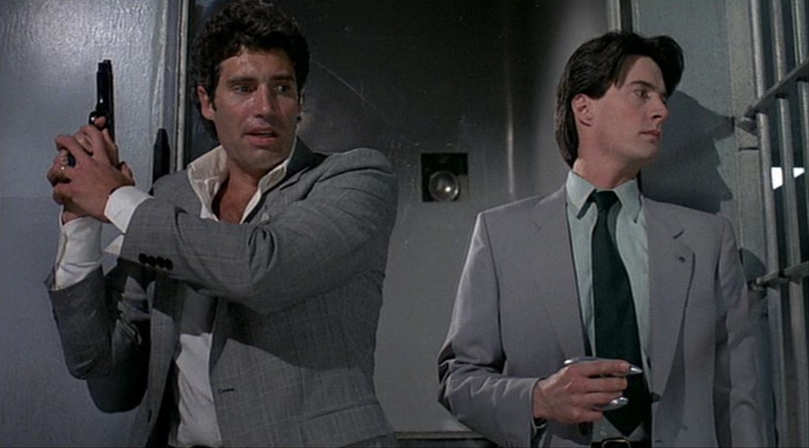 Michael Nouri and Kyle MacLachlan in The Hidden (1987)