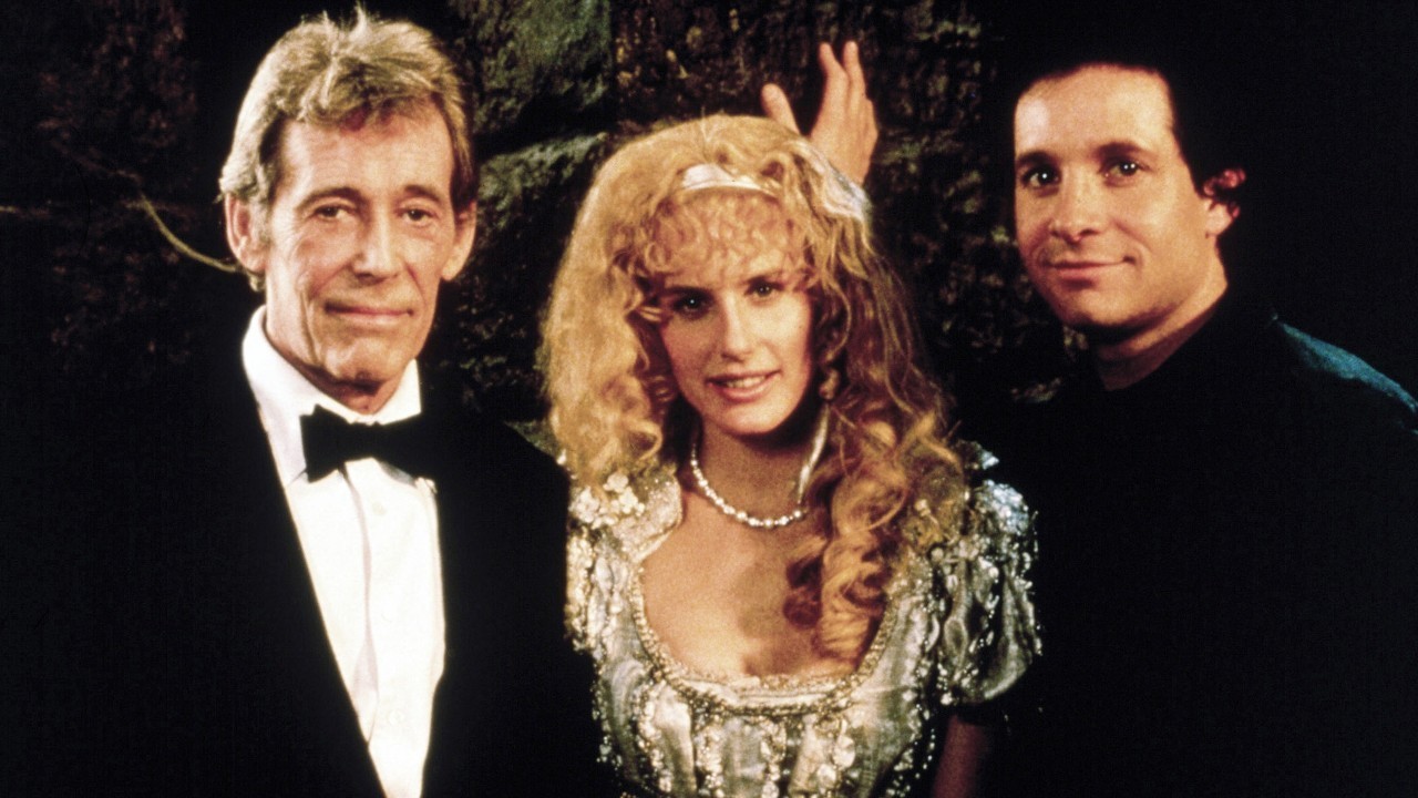 (l to r) Peter O'Toole, Darryl Hannah and Steve Guttenberg in High Spirits (1988)