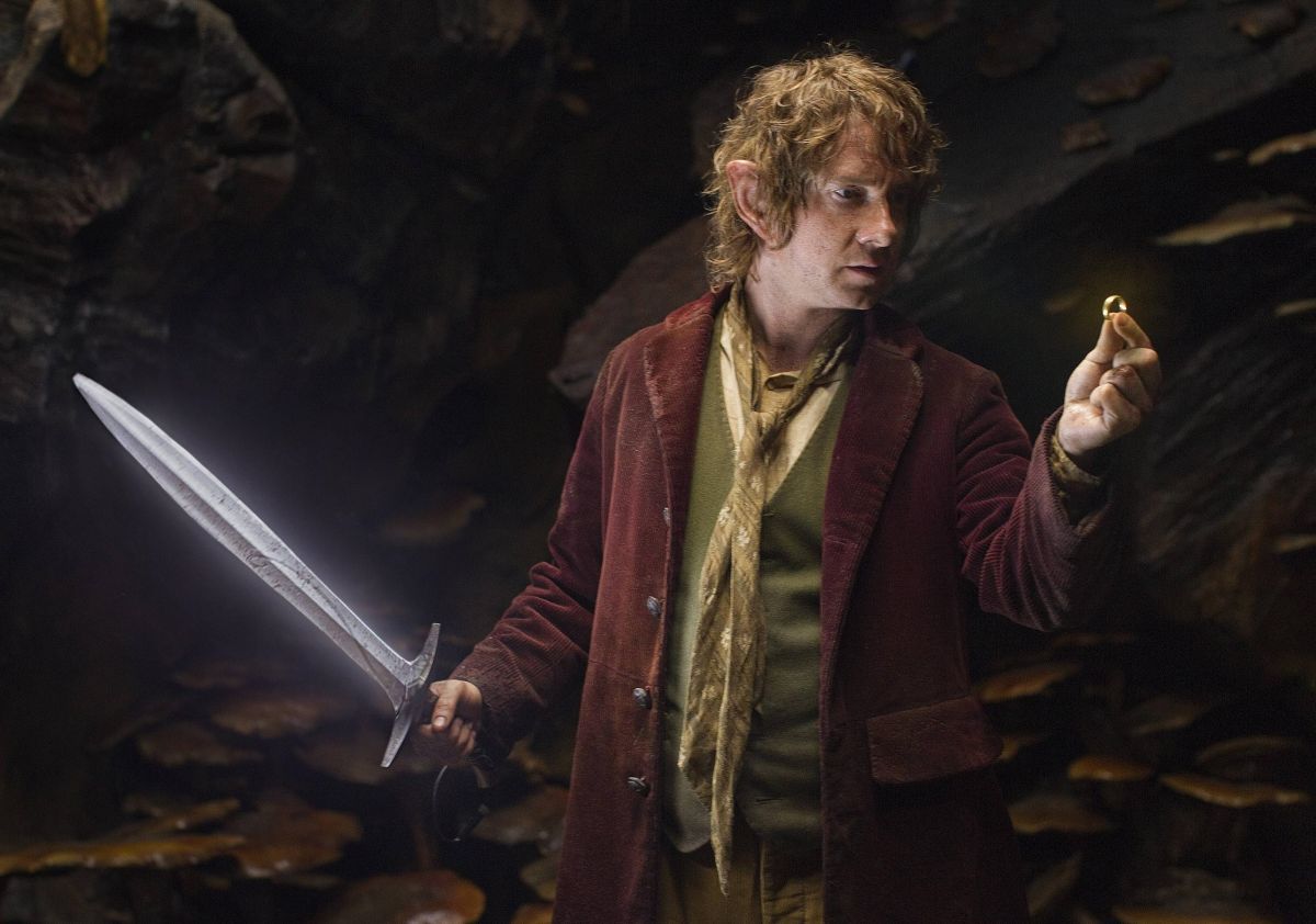 Martin Freeman as Bilbo Baggins with the One Ring in The Hobbit: An Unexpected Journey (2012)