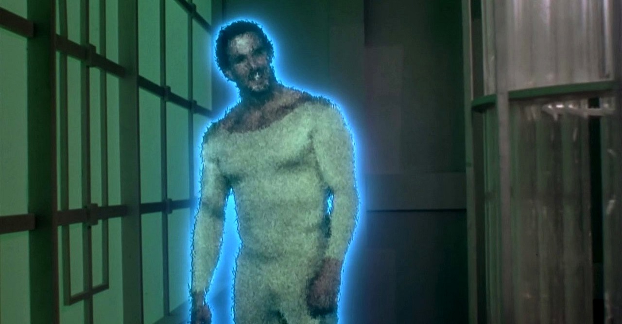 Evan Lurie as the holographic villain in Hologram Man (1995)