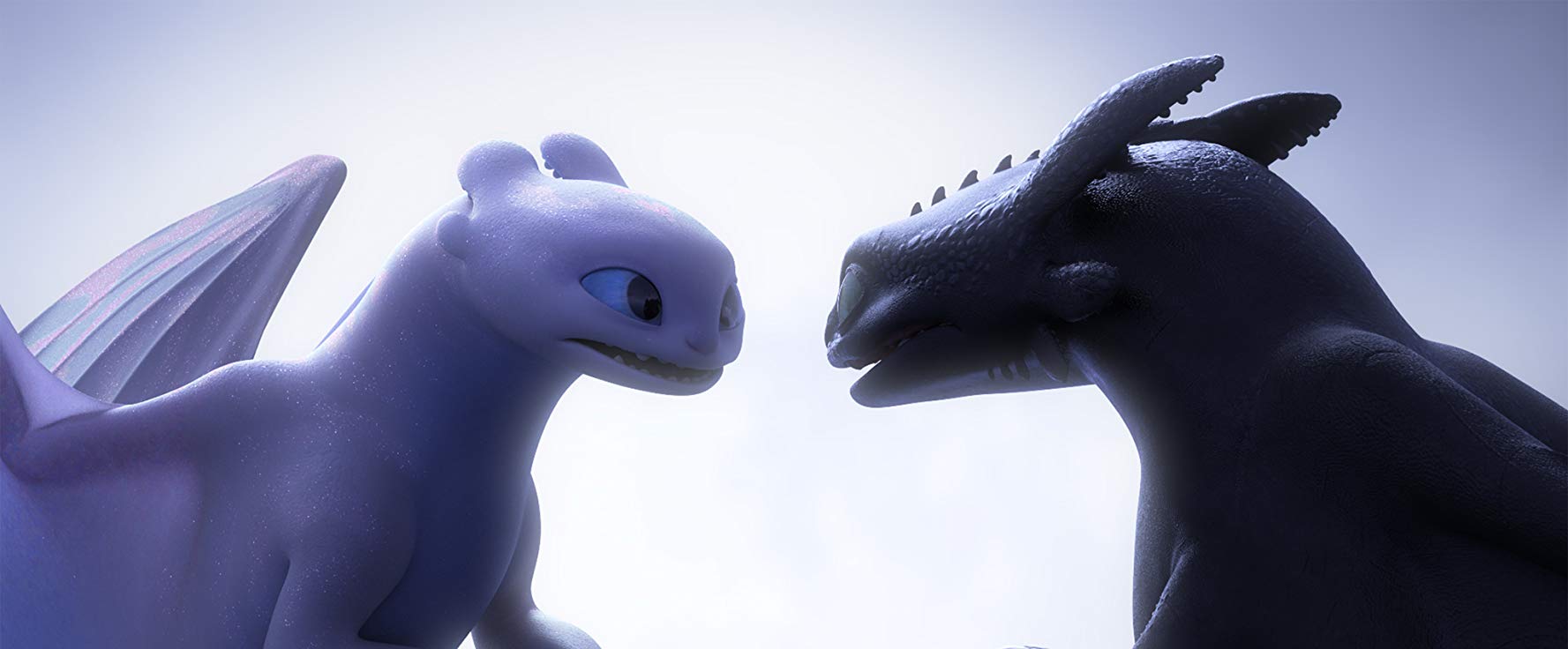 Toothless finds a love interest in the Light Fury in How to Train Your Dragon: The Hidden World (2019)