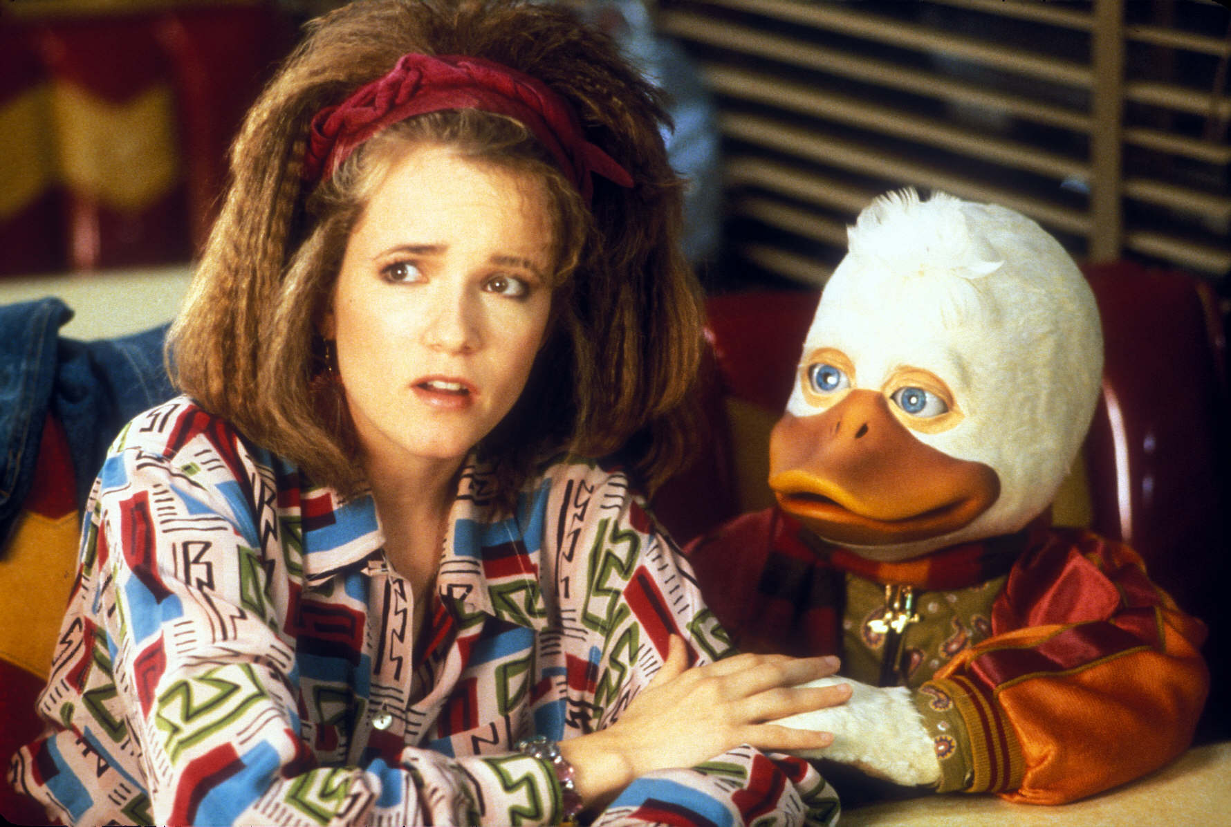 Beverly Switzler (Lea Thompson) and Howard in Howard the Duck (1986)