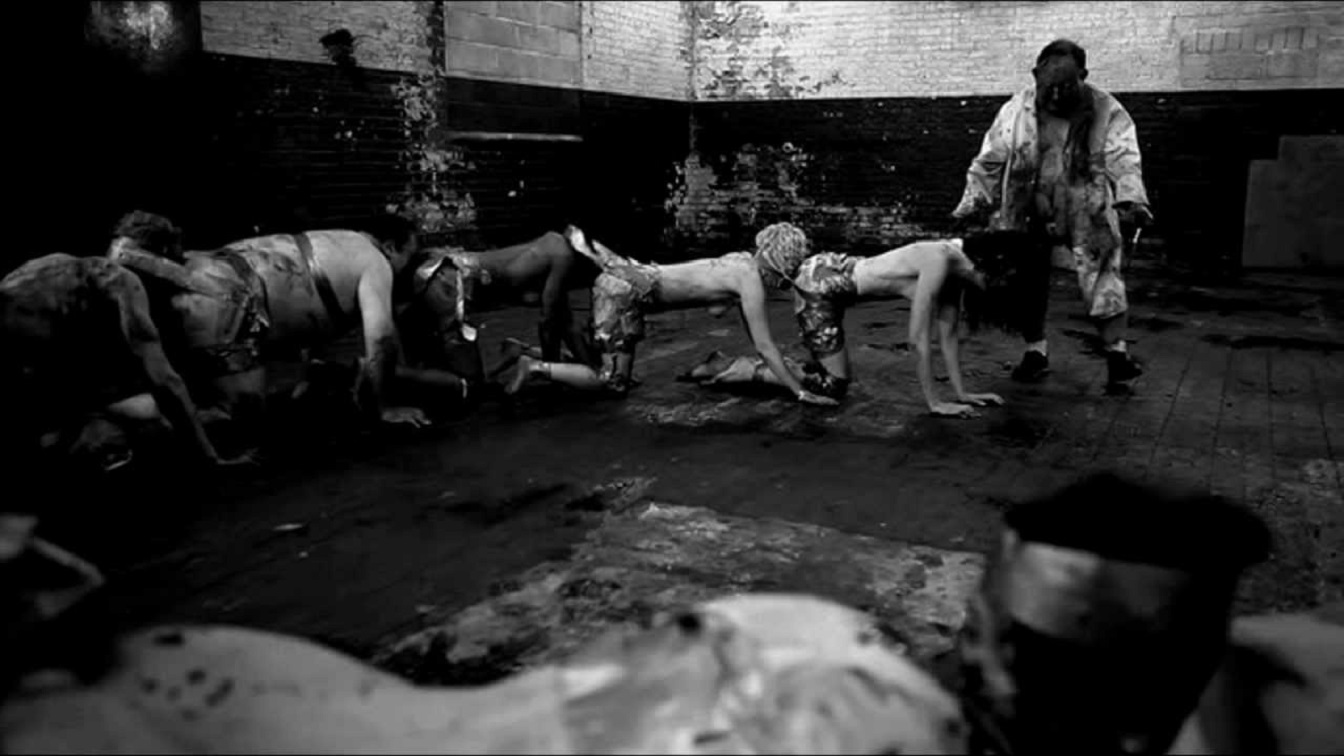 Laurence R. Harvey completes his human centipede in The Human Centipede II (Full Sequence) (2011)