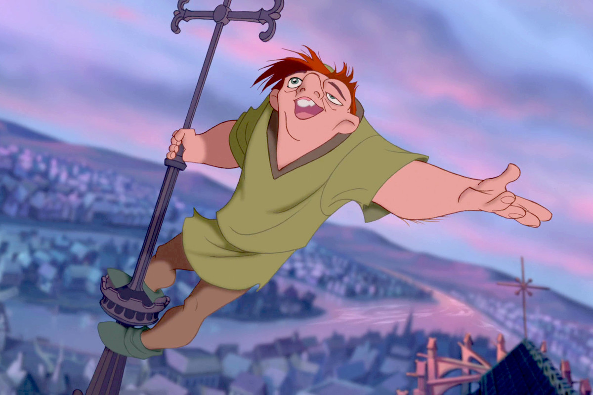 Quasi (voiced by Tom Hulce), Victor Hugo's pitiable misshapen creature reconceived as a slightly ugly teenager in The Hunchback of Notre Dame (1996)