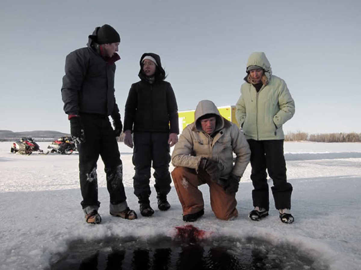 Greg Finley, Amy Chang, Michael Rooker and Ben Foster in Hypothermia (2011)