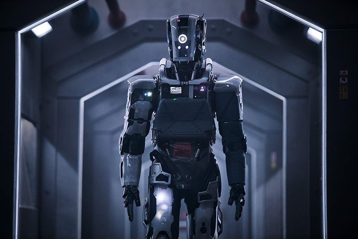 The robot Mother (played by Luke Hawker voiced by Rose Byrne) in I Am Mother (2019)