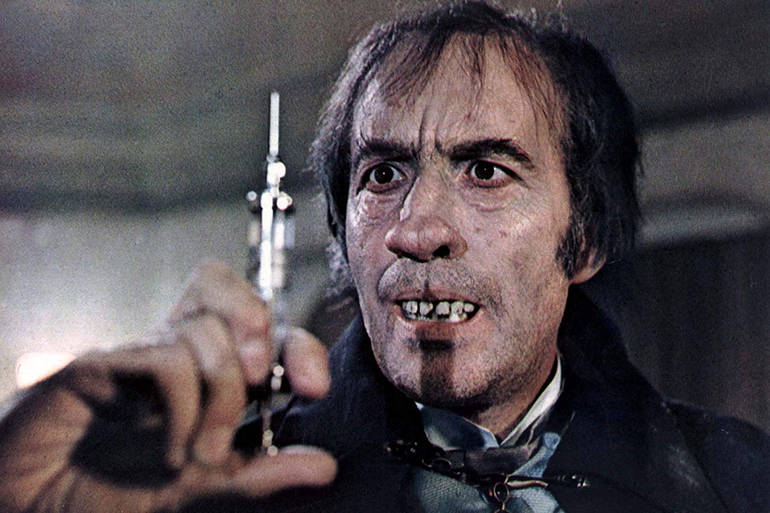 Christopher Lee as Dr Charles Marlowe/Edward Blake (or Dr Jekyll and Mr Hyde) in I, Monster (1971)