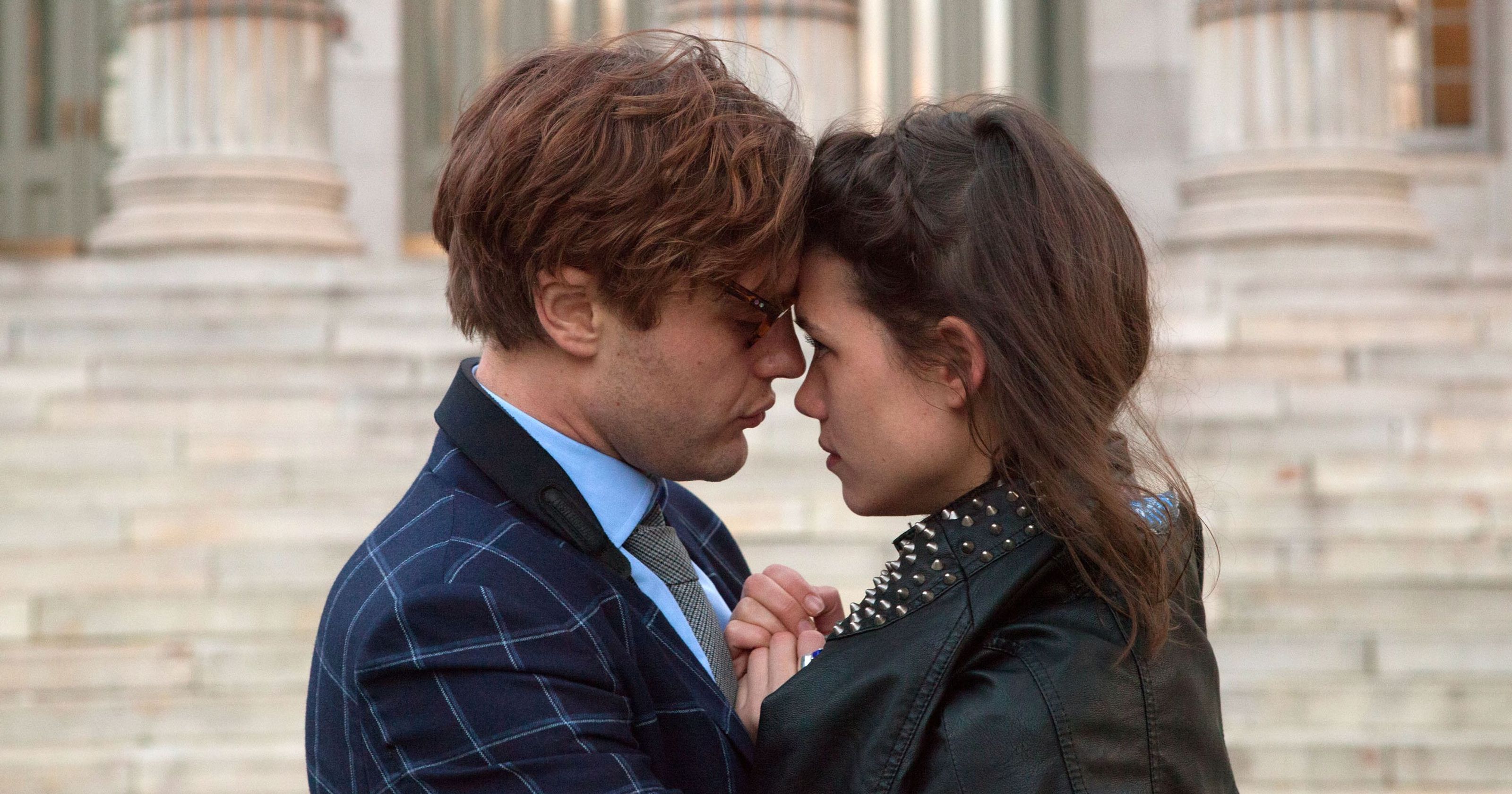 Michael Pitt and Astrid Berges-Frisbey in I Origins (2014)