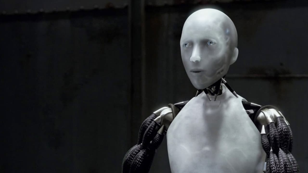 Sonny the robot who has developed independent thought in I, Robot (2004)