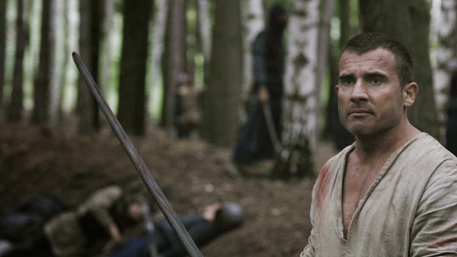 Dominic Purcell as the hitman Hazen Kane displaced into a fantasy world in In the Name of the King 3 (2014)