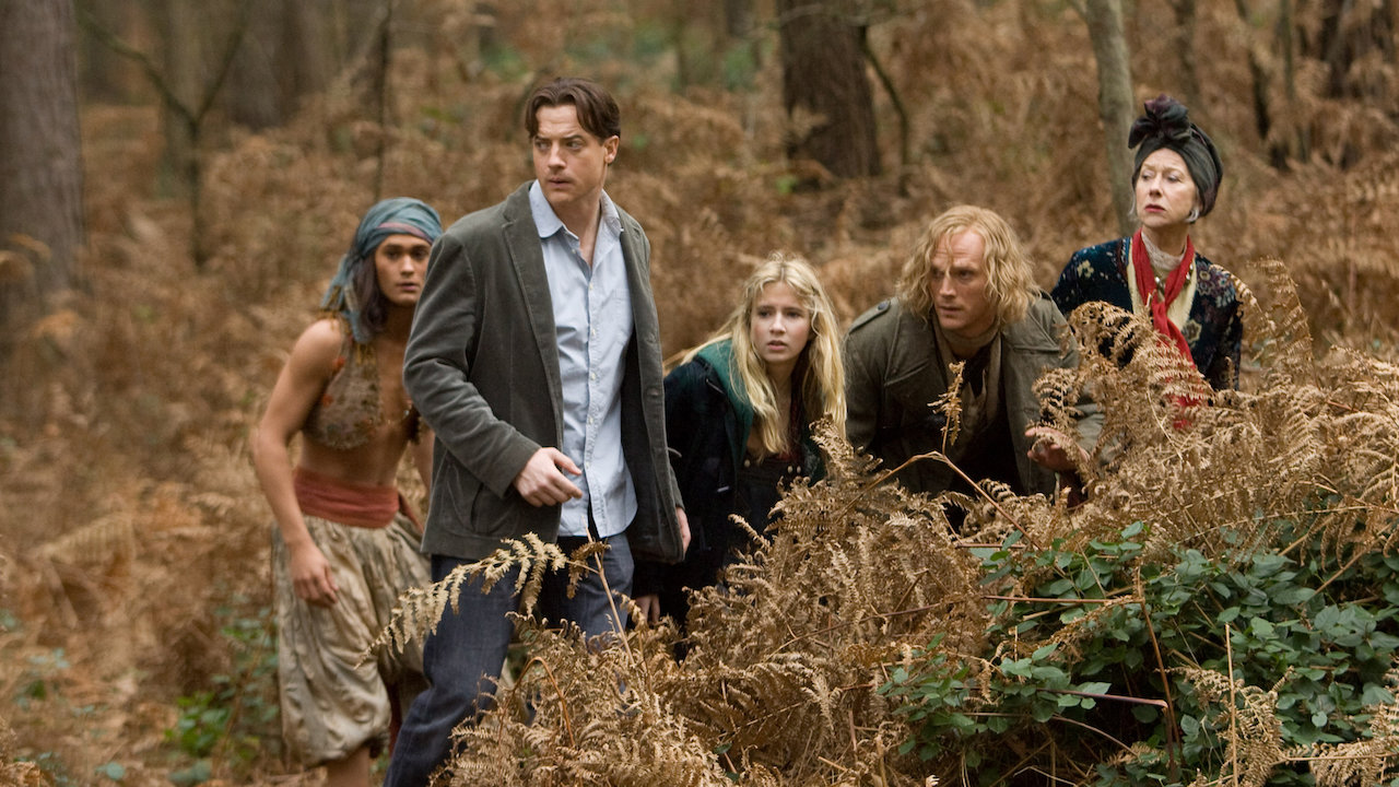 Rafi Gavron, Brendan Fraser, Eliza Hope Bennett, Paul Bettany and Helen Mirren in Inkheart (2008)