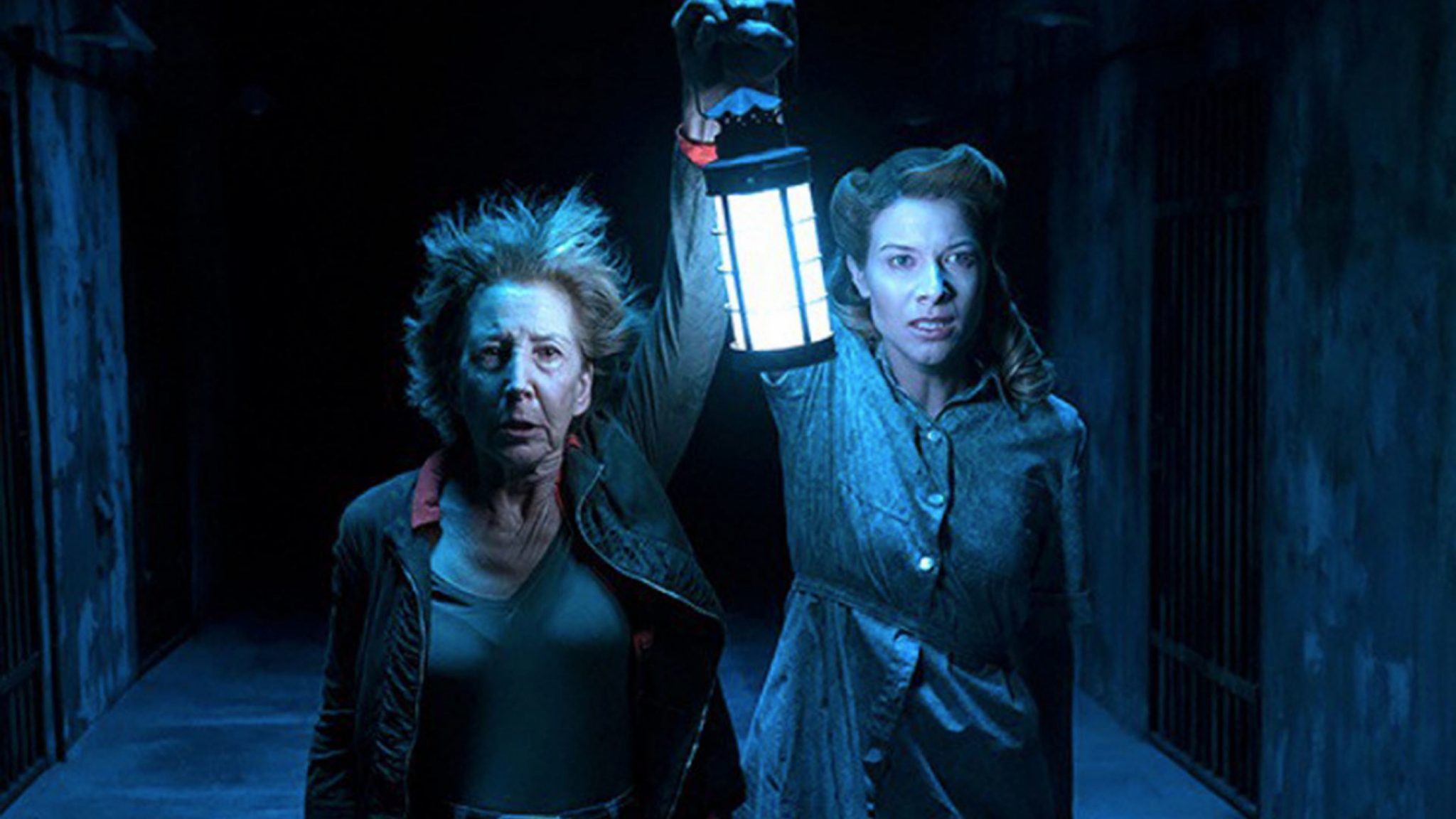 (l to r) Lin Shaye and niece Tessa Ferrer venture further into The Further in Insidious: The Last Key (2018)