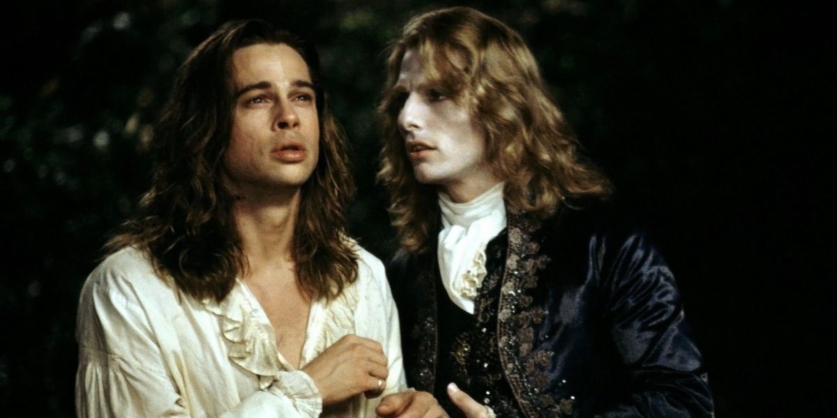 (l to r) Louis (Brad Pitt) and Lestat (Tom Cruise) in Interview with the Vampire: The Vampire Chronicles (1994)