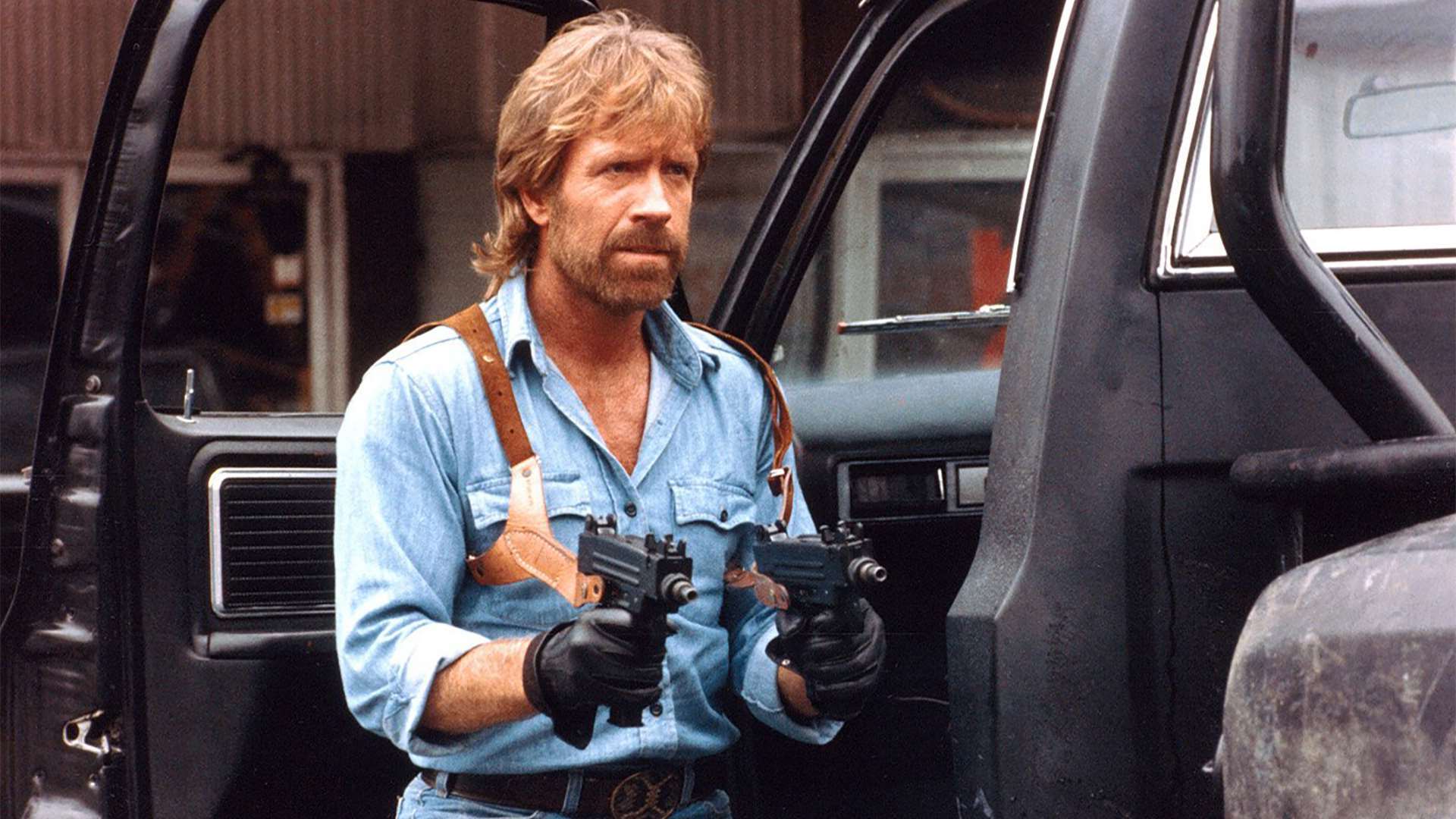 Chuck Norris singlehandedly defeats a Communist invasion of the USA in Invasion U.S.A. (1985) 