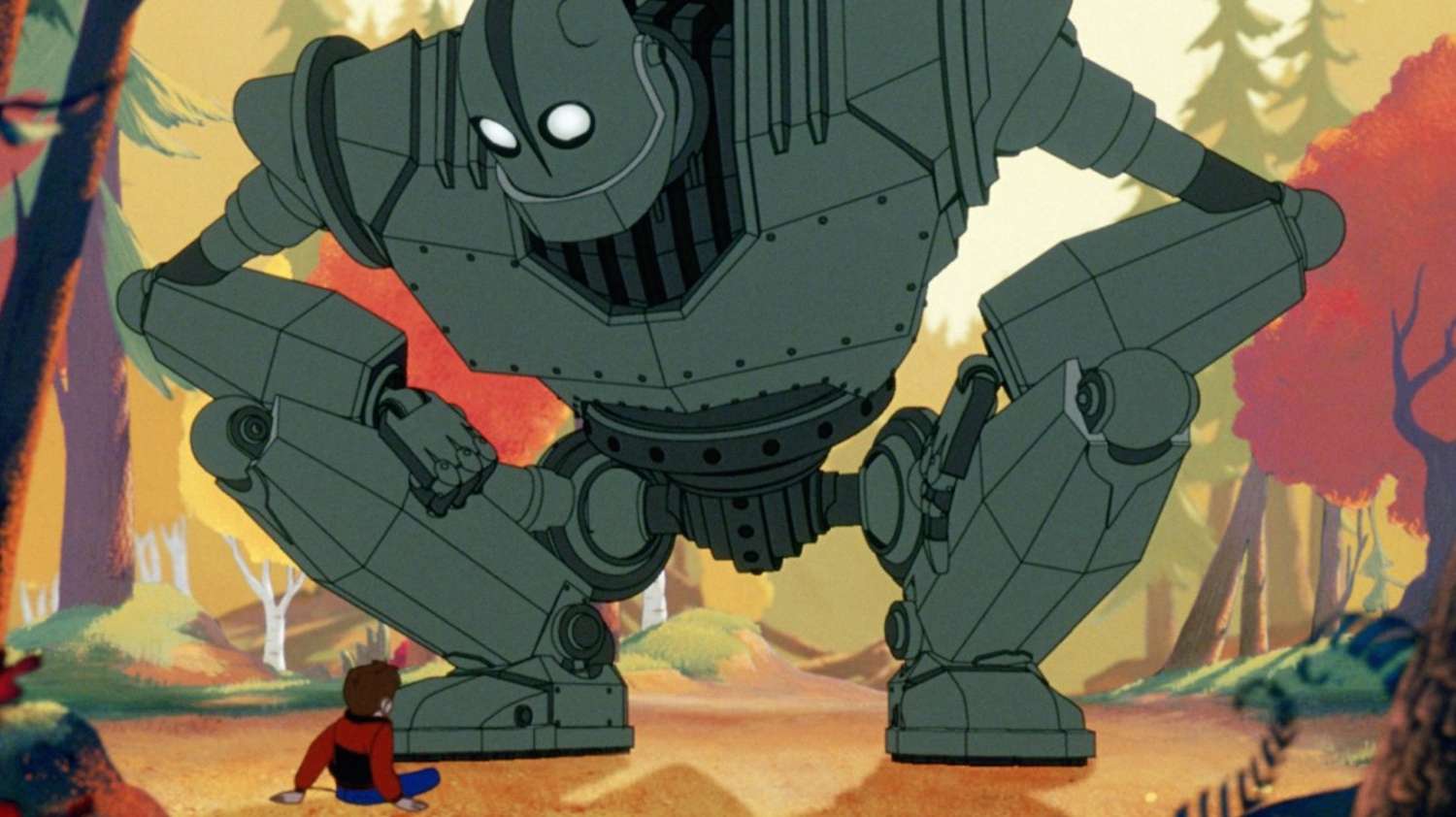 Hogarth befriends the Iron Giant