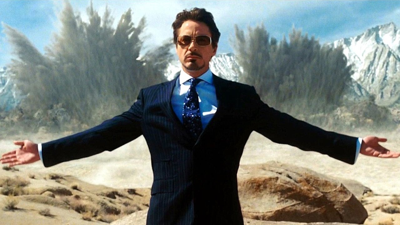 Robert Downey Jr. as Tony Stark in Iron Man (2008)