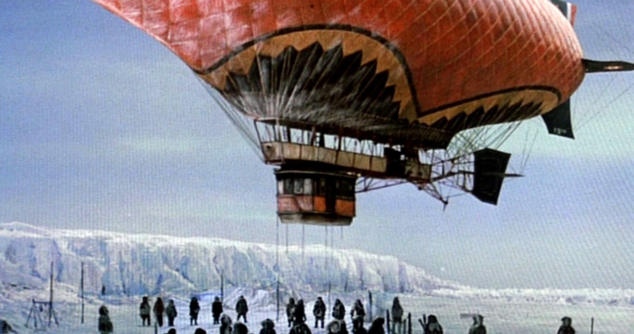 The Hyperion lands in the Arctic in The Island at the Top of the World (1974)