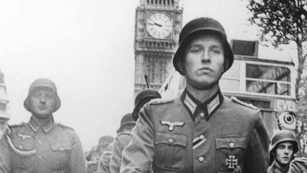 German stormtroopers marching in the streets of London in It Happened Here (1965)