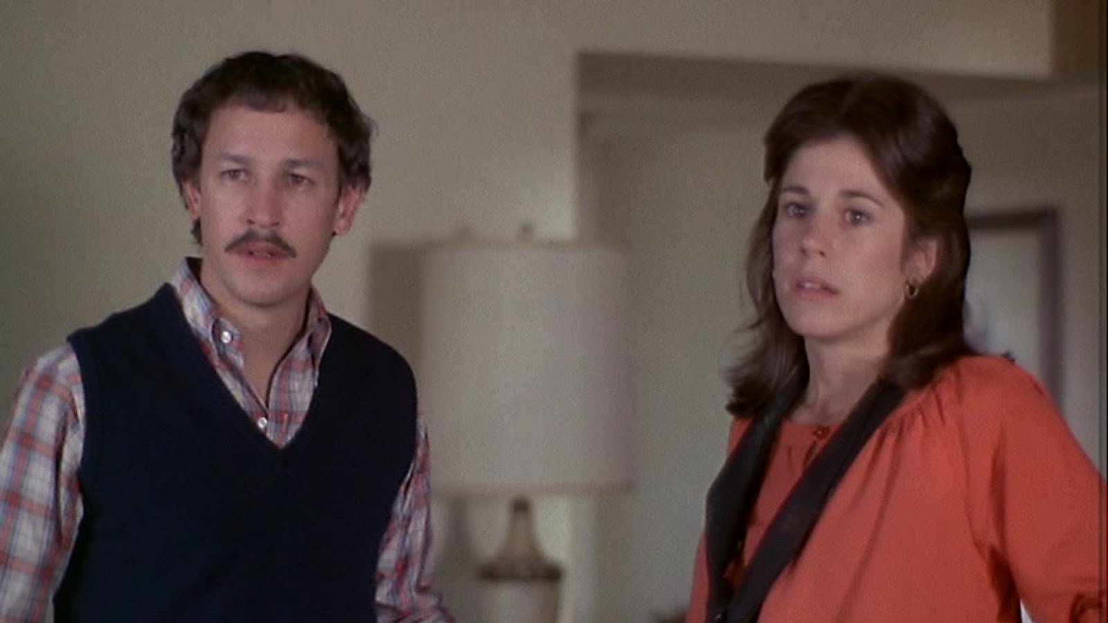 New parents Frederic Forrest and Kathleen Lloyd in It Lives Again (1978)