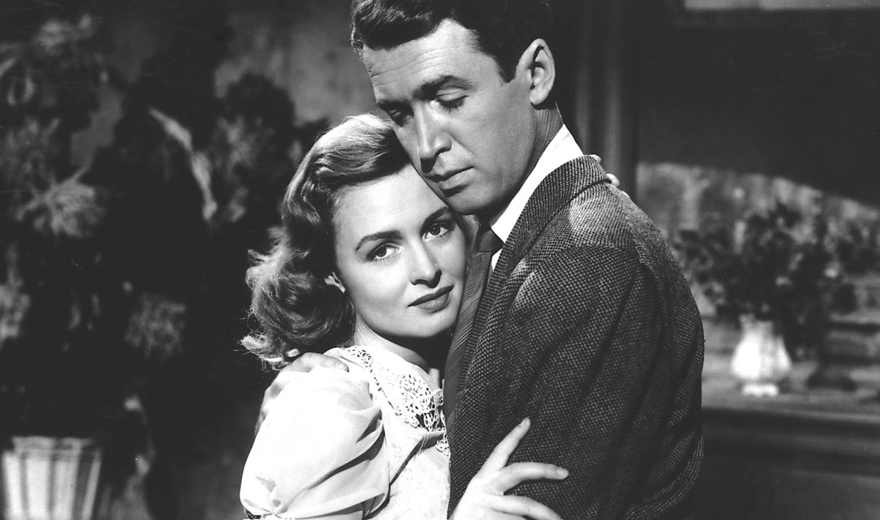 Donna Reed, James Stewart in It's a Wonderful Life (1946)