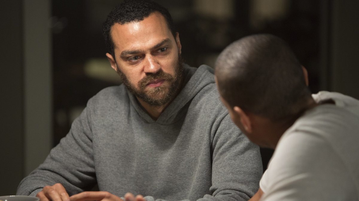 Jesse Williams as Jacob's brother Isaac in Jacob's Ladder (2019)