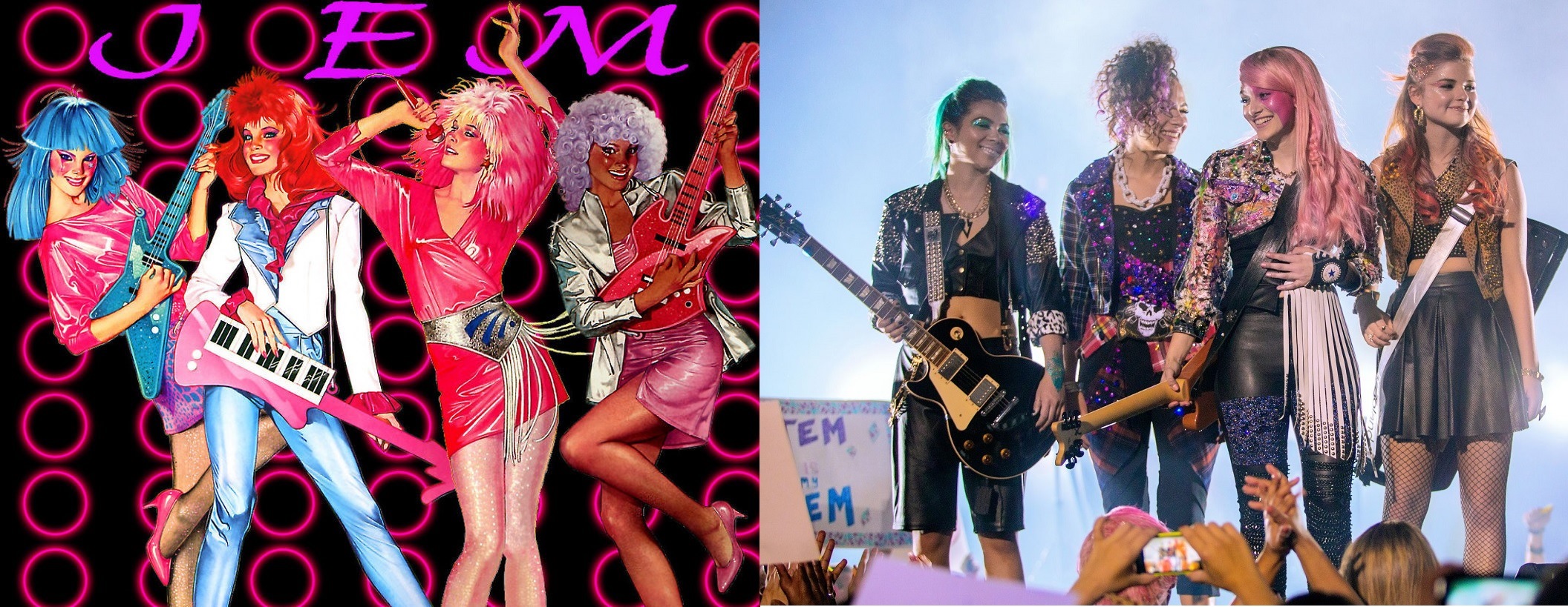 Jem and the Holograms animated vs live-action