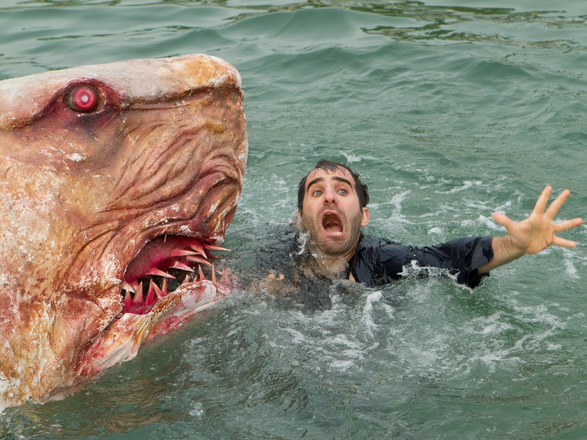 Ben Giroux gets eaten in Jersey Shore Shark Attack (2012)