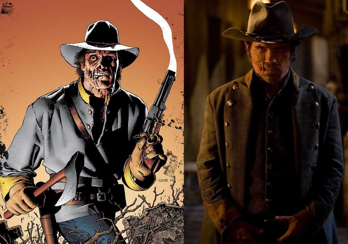 The comic-book Jonah Hex vs Josh Brolin as Jonah Hex