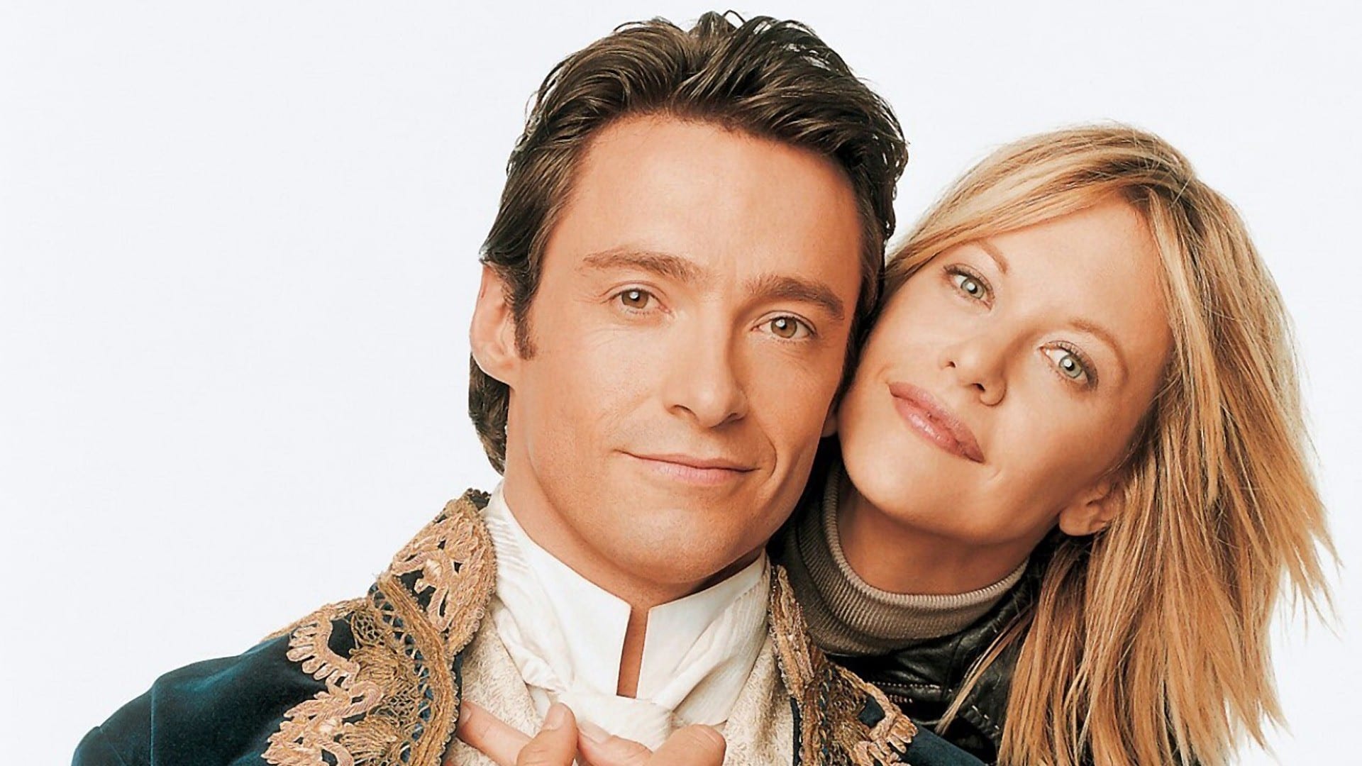 Leopold (Hugh Jackman) travelled thrugh time from the 19th Century to romance modern girl Kate (Meg Ryan) in Kate & Leopold (2001)