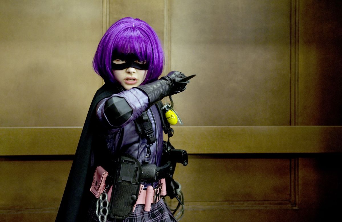 Chloe Grace Moretz as the scene stealing Mindy Macready aka Hit Girl in Kick-Ass (2010)