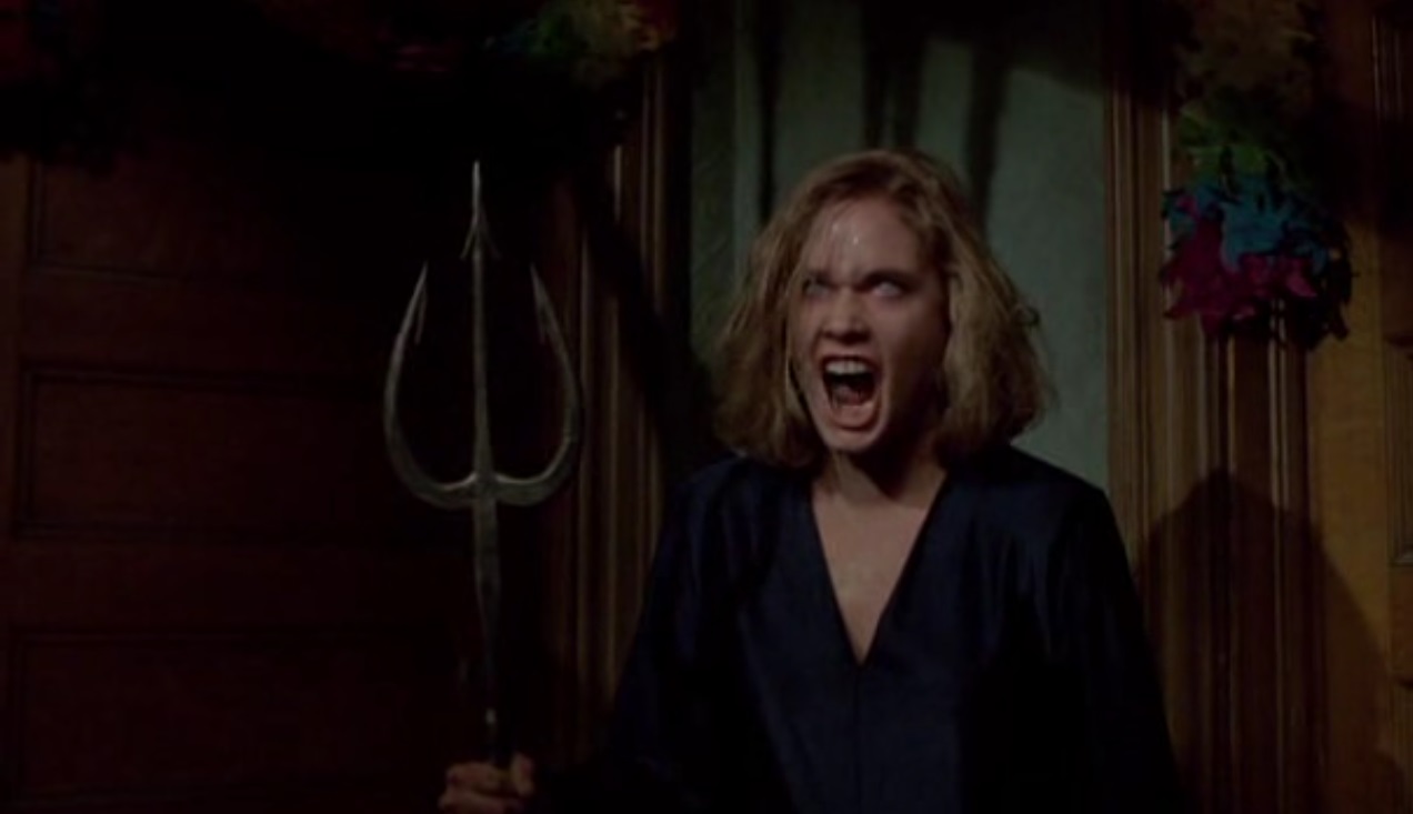 A possessed Joanna Johnson in Killer Party (1986)