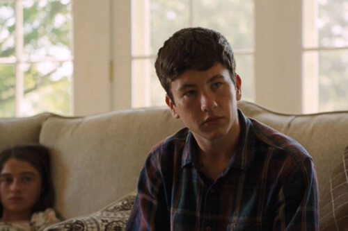 Young Martin Lang (Barry Keoghan) outlines the curse that gas afflicted Colin Farrell's family for the death of his father in The Killing of a Sacred Deer (2017