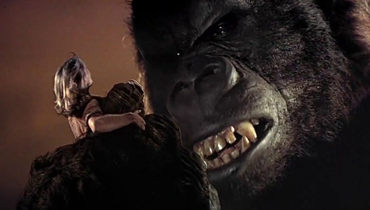 Rick Baker in an ape suit in King Kong (1976)