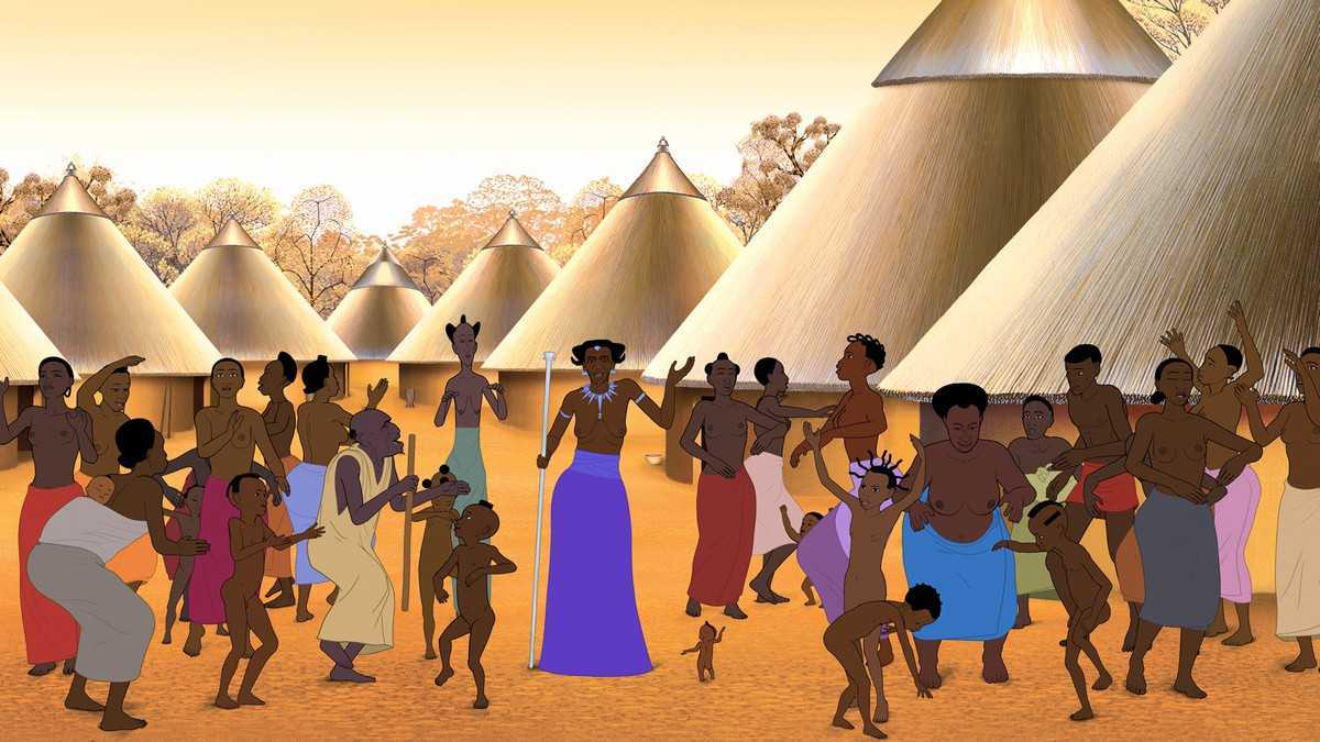 The people of the village in Kirikou and the Men and Women (2012)