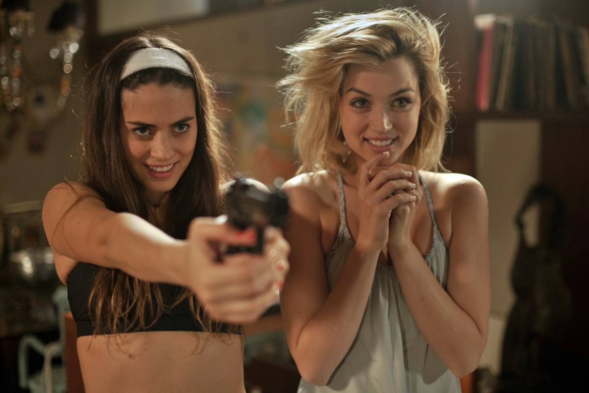 Lorenza Izzo and Ana de Armas in Knock Knock (2015)