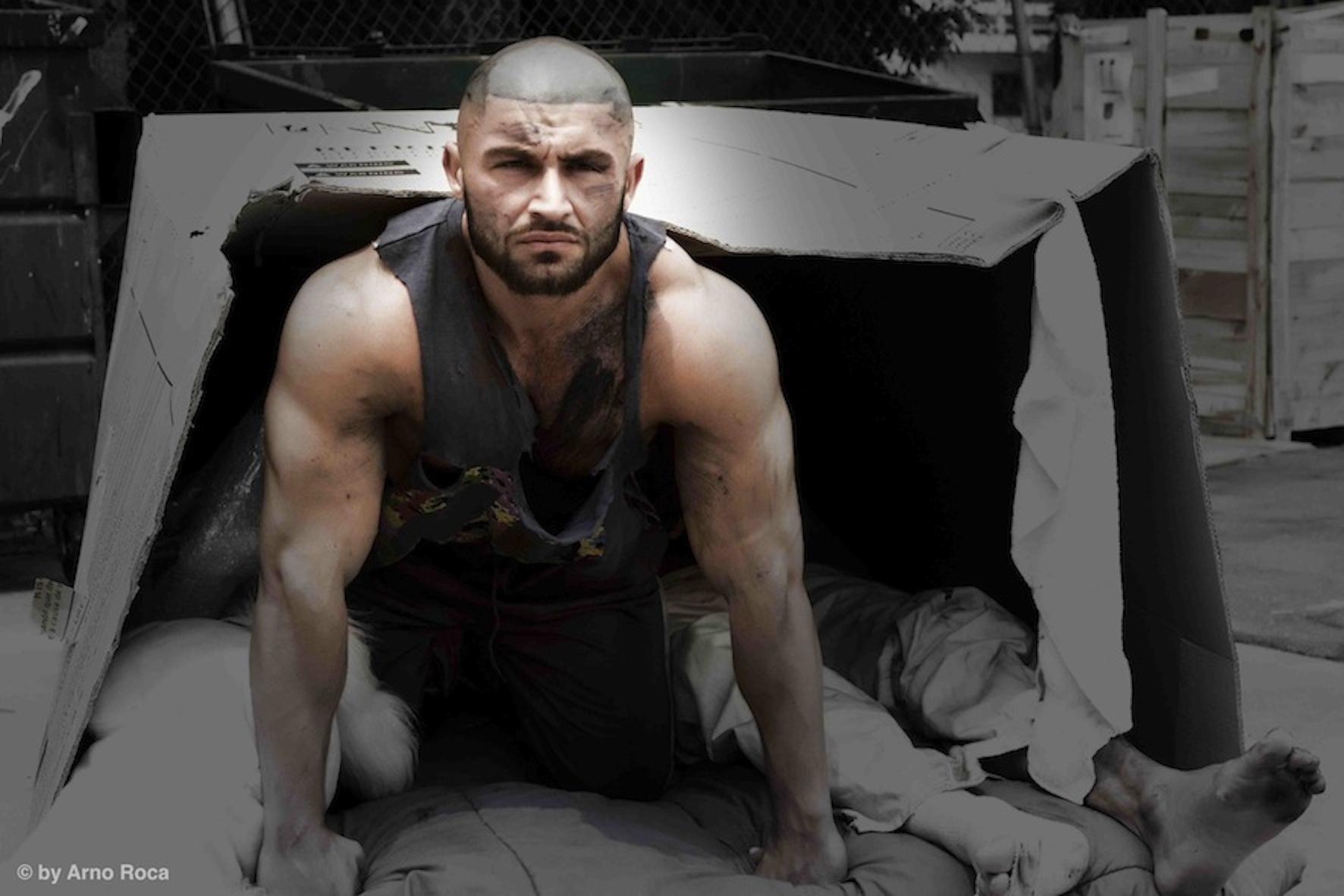 Francois Sagat as the zombie in L.A. Zombie (2010)