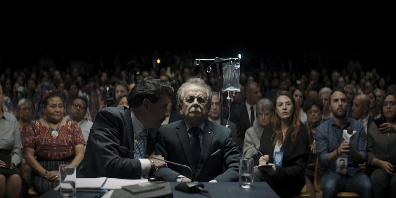 General Enrique Monteverede (Julio Diaz) on trial in La Llorona (2019)