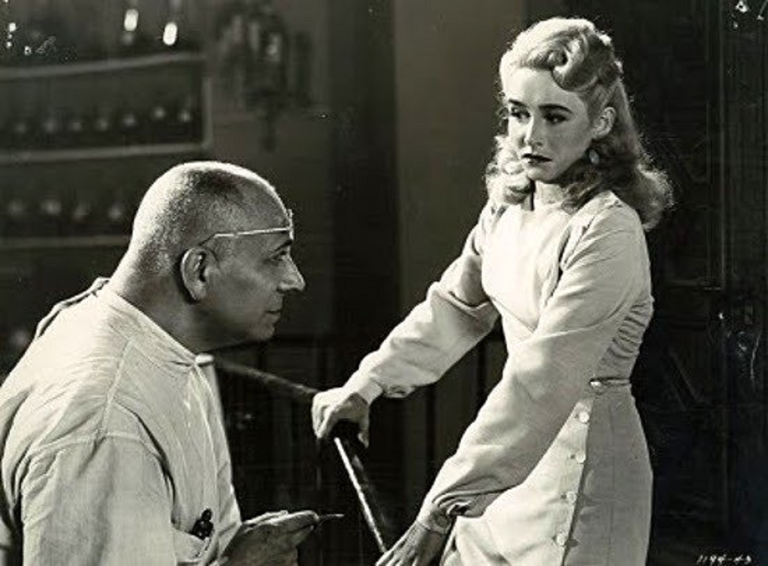 Erich von Stroheim and Vera Hruba Ralston in The Lady and the Monster (1944)